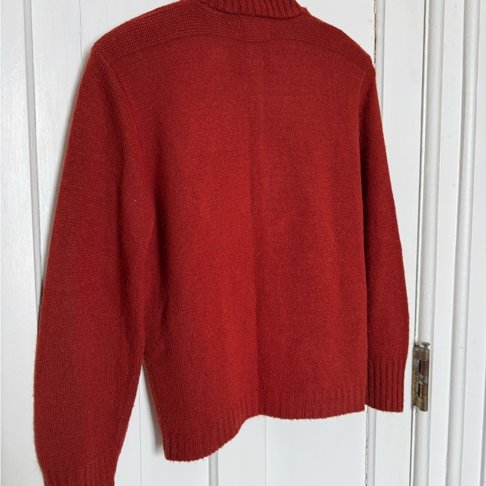 Rust Red Vintage Cardigan Sweater small - Picture 6 of 7